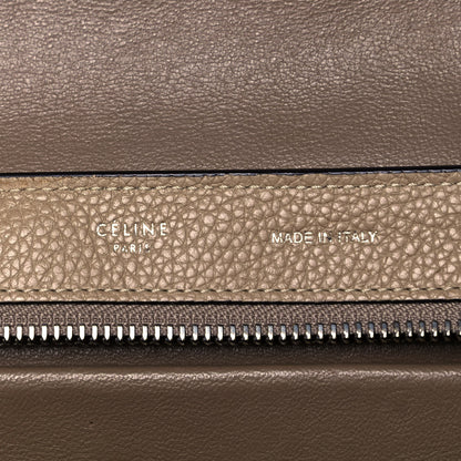 Celine Drummed Calfskin Suede Medium Trapeze Dune 7 of 9