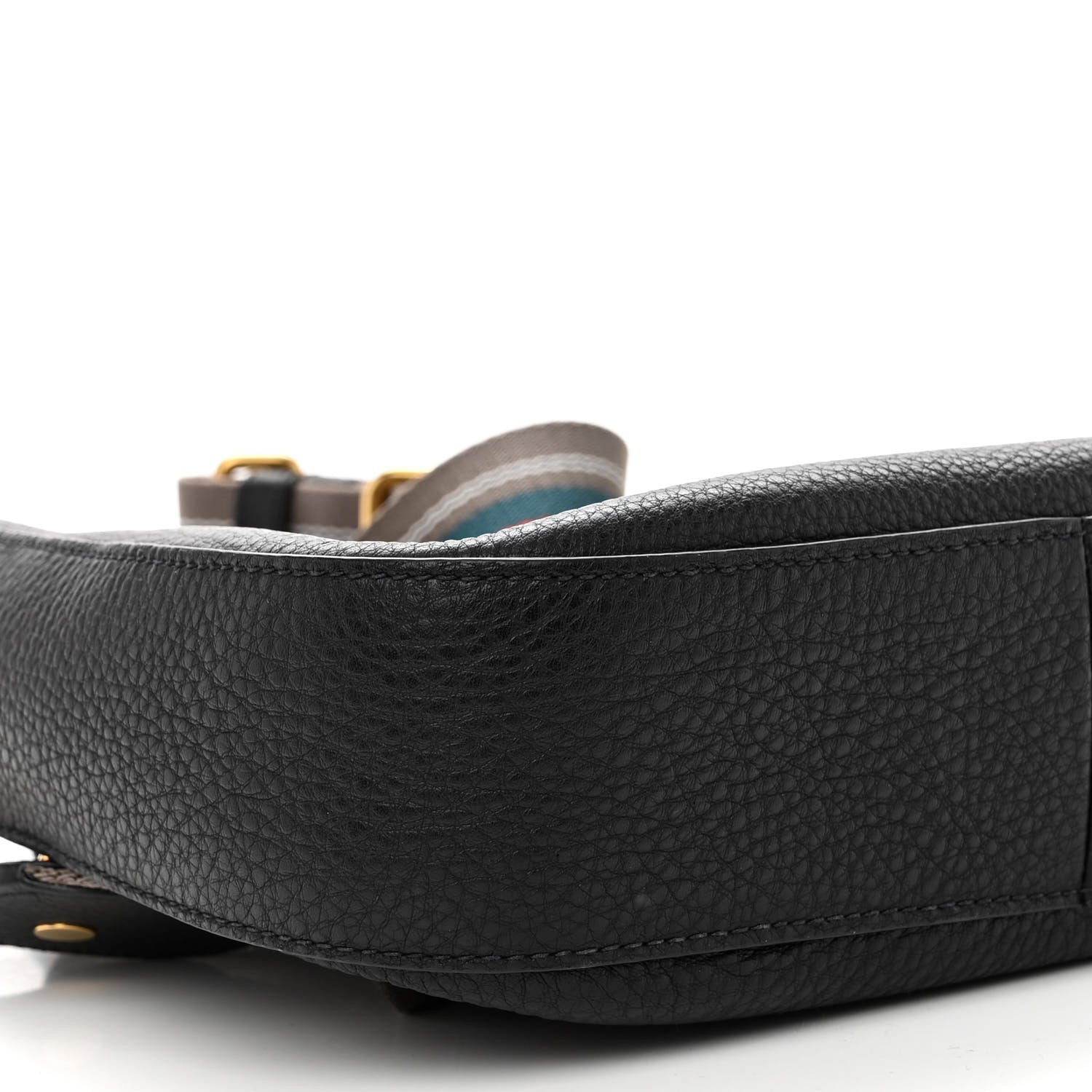 Prada Vitello Phenix Zippered Messenger Hobo Black 7 of 8