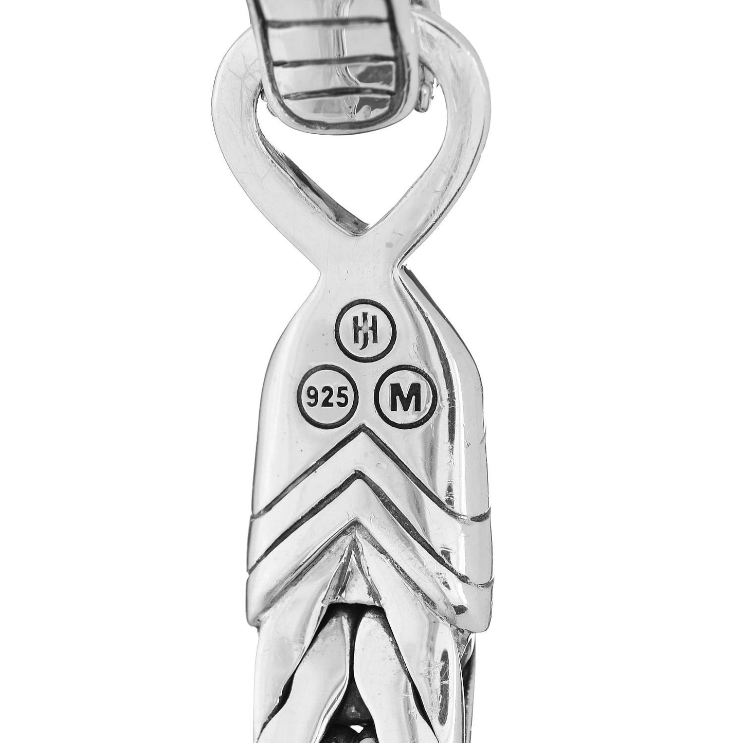 Sterling Silver Black Blue Sapphire 9mm Legends Naga Bracelet
