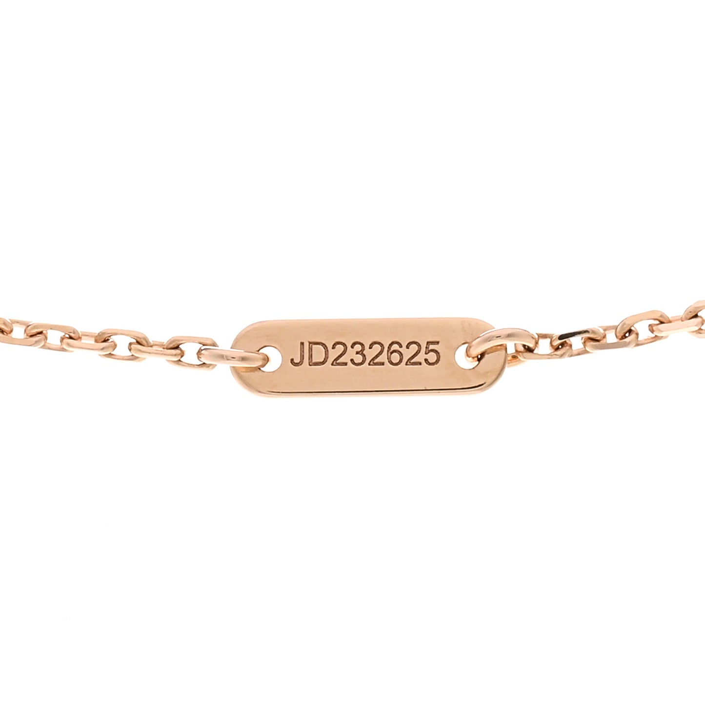 18K Rose Gold Carnelian Sweet Alhambra Pendant Necklace