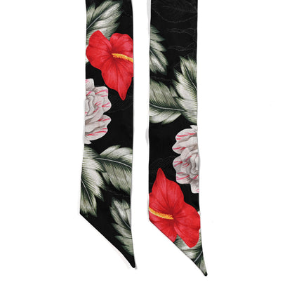 Gucci Silk Twill Haway Neck Bow Scarf Black 3 of 3