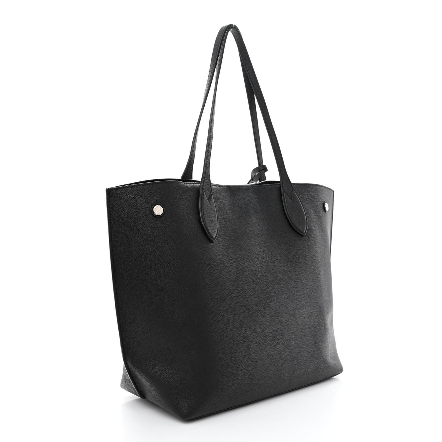 Calfskin Lockme Go Tote Black