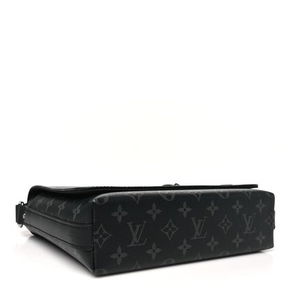 Louis Vuitton Monogram Eclipse District PM Black 4 of 10