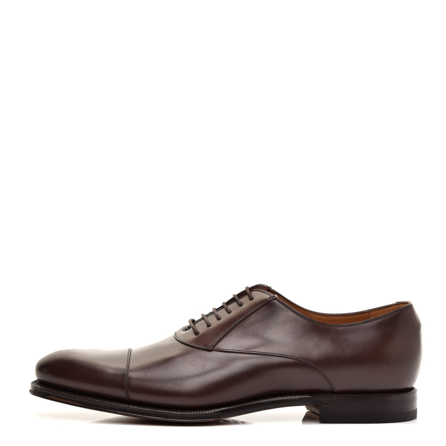 Calfskin Mens Captoe Oxford Loafers 8.5 Cocoa