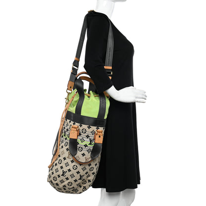 Louis Vuitton Fabric Jacquard Monogram Cheche Gypsy PM Vert 2 of 12