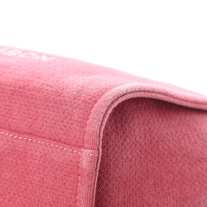 Chanel Canvas Small Deauville Tote Red 10 of 14