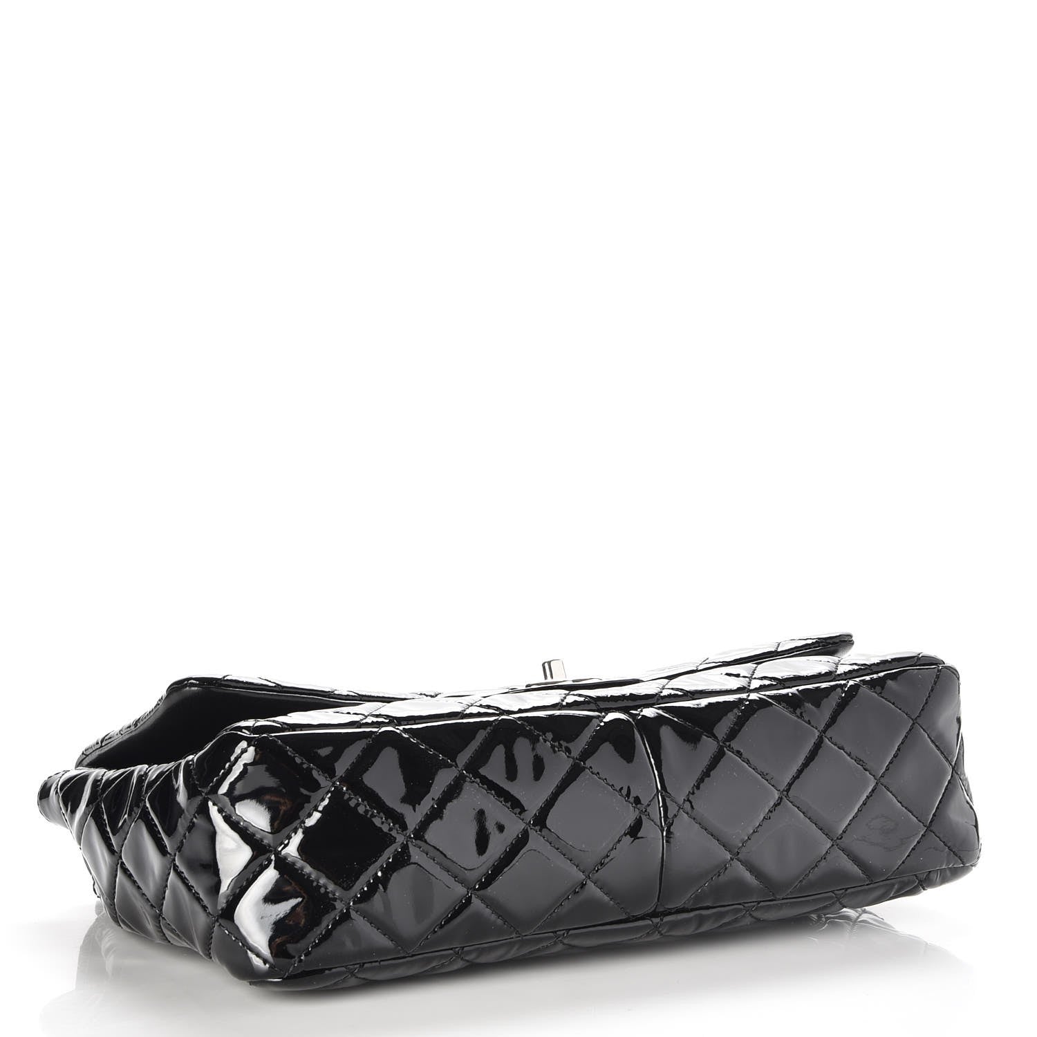 Chanel Patent Quilted Jumbo Single Flap Black 4 of 8
