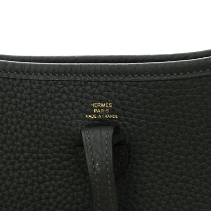 Hermes Taurillon Clemence Amazone Evelyne TPM Vert Fonce Vert Fizz 6 of 11