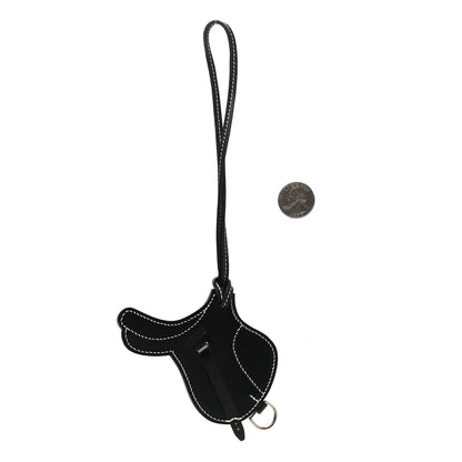 Hermes Box Paddock Selle Horse Saddle Bag Charm Black 2 of 3