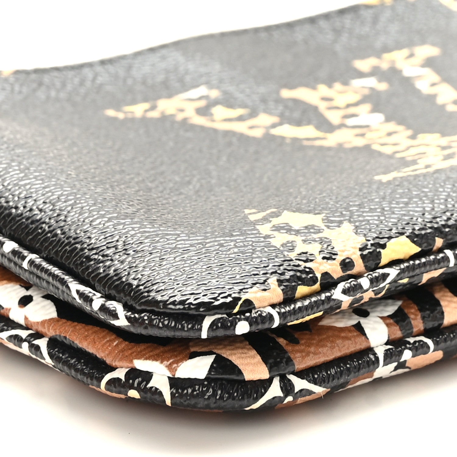 Louis Vuitton Monogram Giant Jungle Pochette Double Zip Black 7 of 9