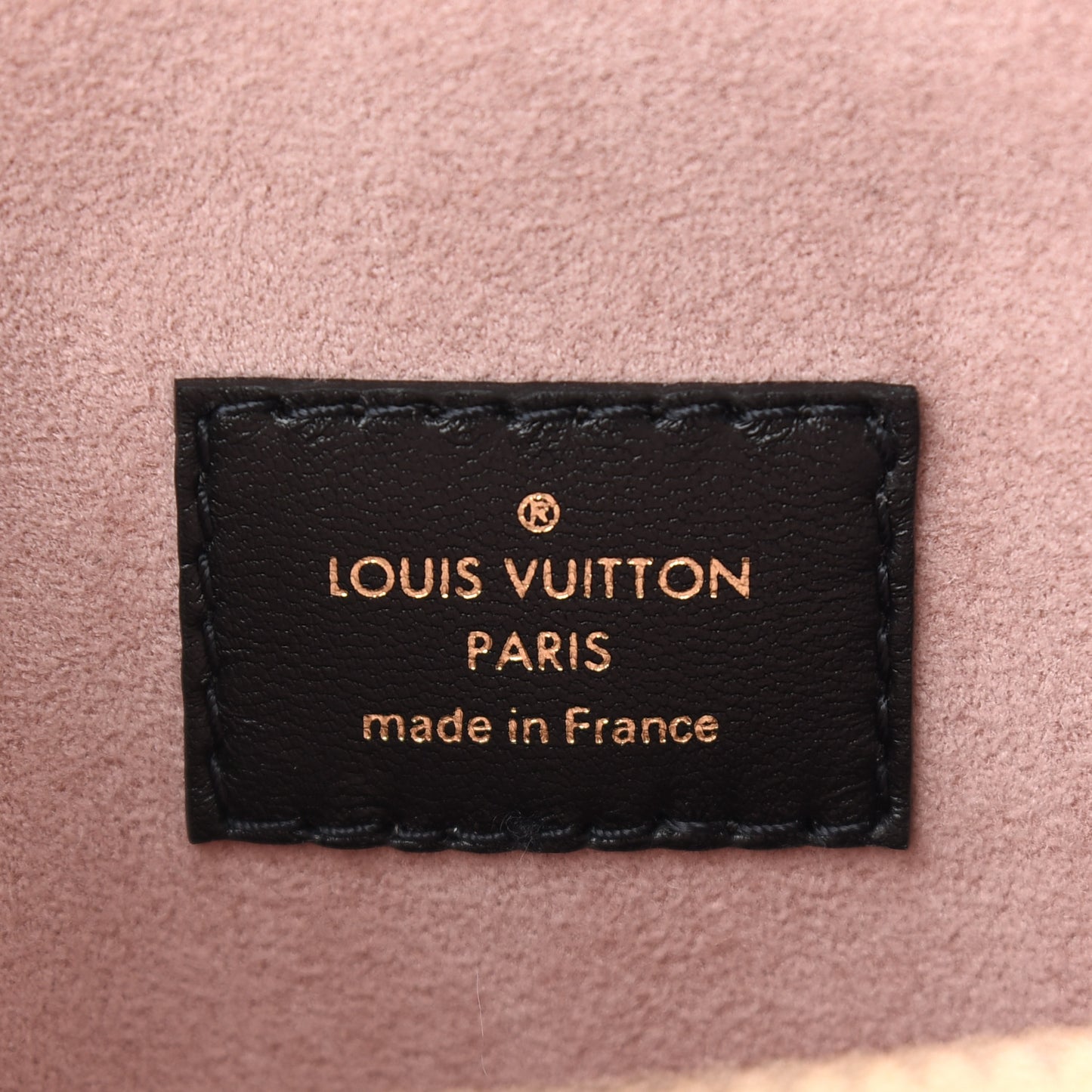 Lambskin Embossed Monogram Coussin PM Black