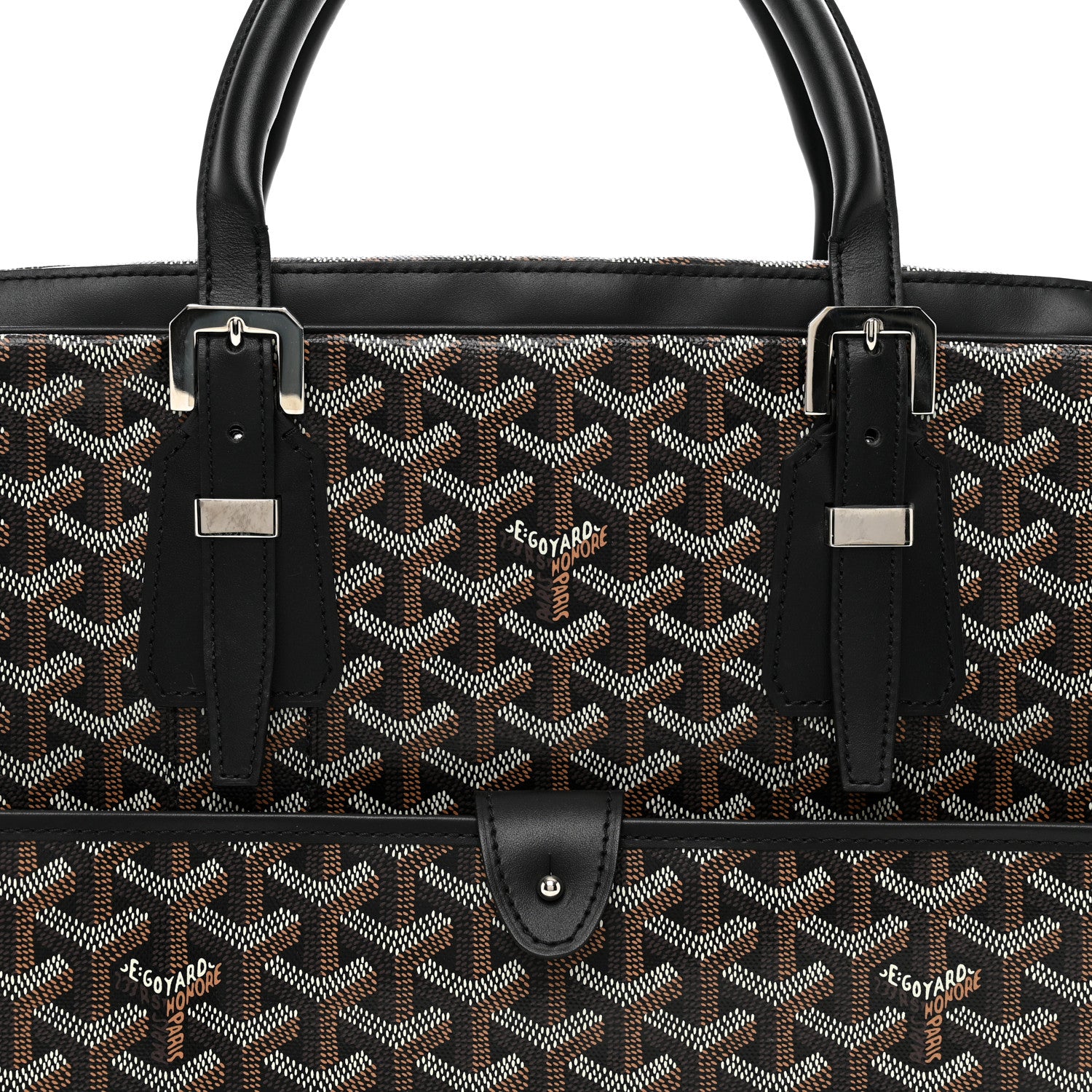 Goyard Goyardine Ambassade MM Briefcase Black 4 of 8