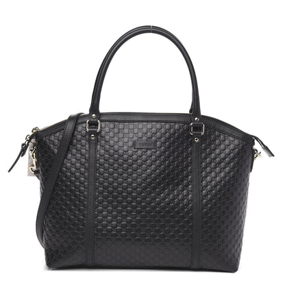 Gucci Soft Microguccissima Dome Satchel Black 1 of 10