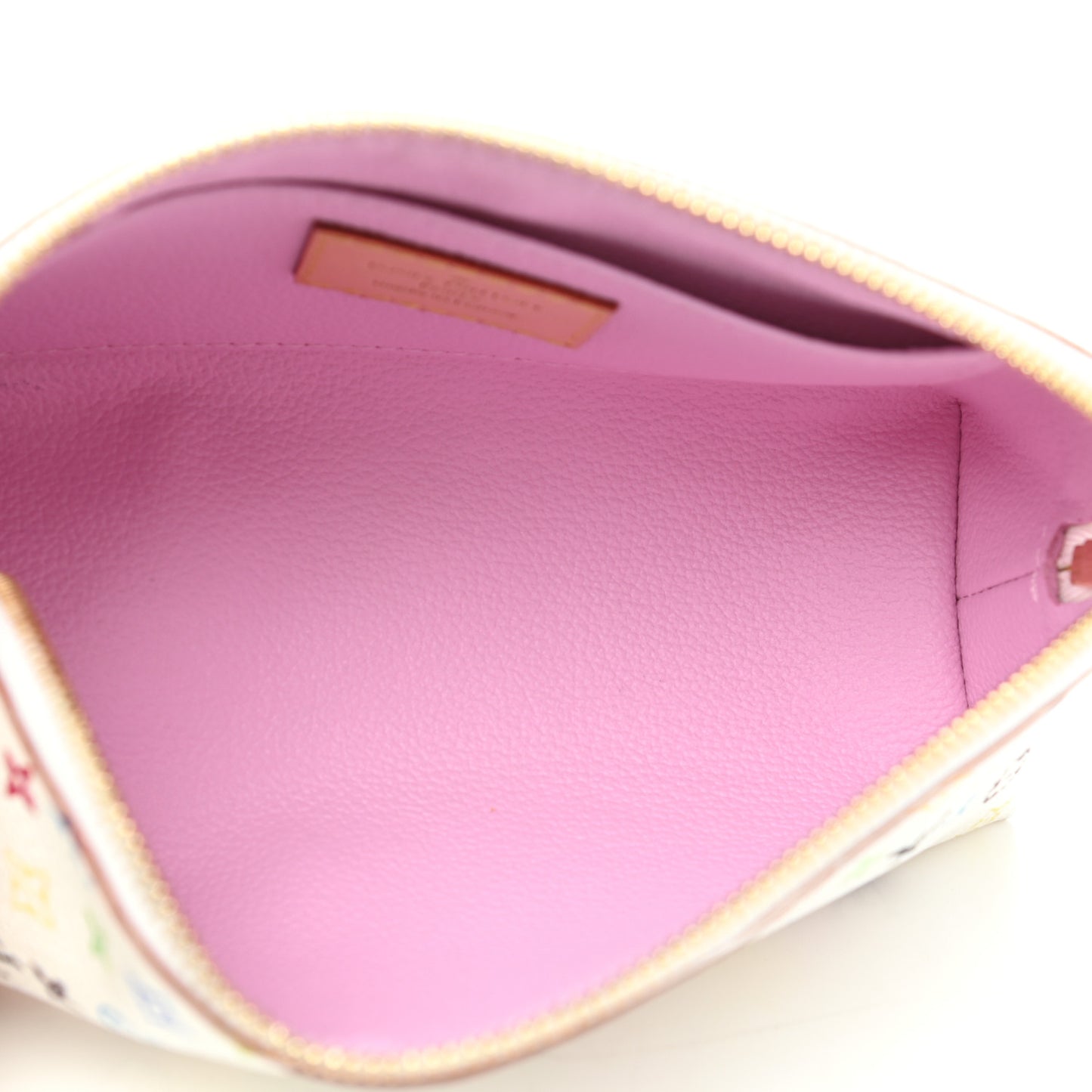 Monogram Multicolor Cosmetic Pouch White Litchi
