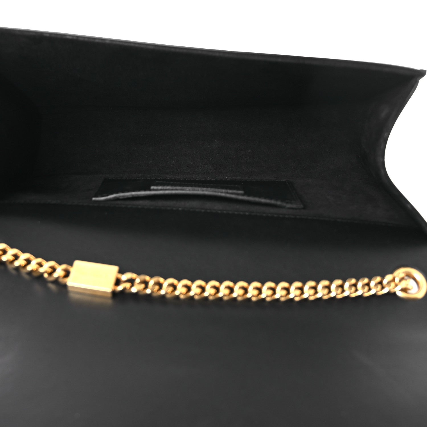 Saint Laurent Smooth Calfskin Medium Classic Monogram Kate Tassel Satchel Black 4 of 12