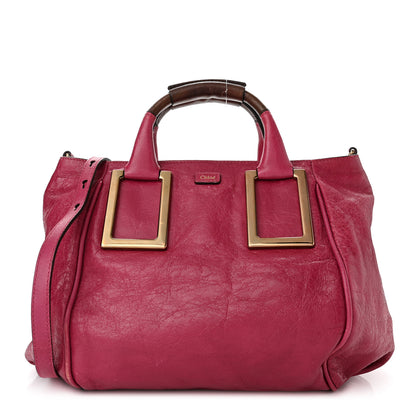 Chloe Tumbled Lambskin Small Ethel Satchel Cyclamen 1 of 10