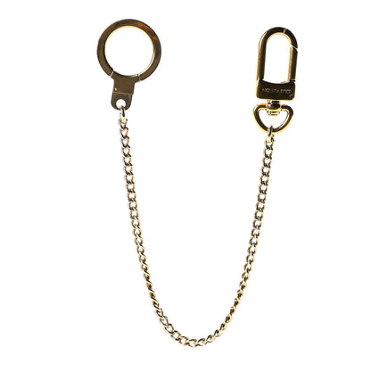 Louis Vuitton Metal Pochette Extender Key Ring Chain Gold 1 of 4