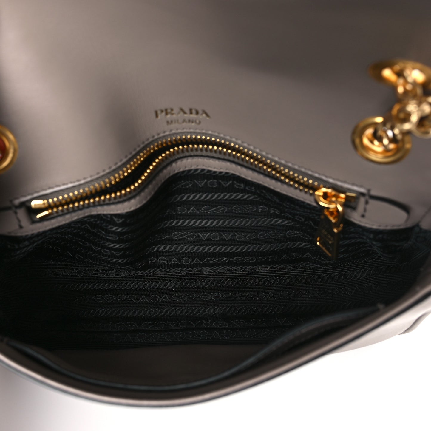 Saffiano Flap Shoulder Bag Argilla