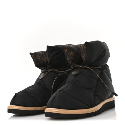 Louis Vuitton Nylon Monogram Pillow Comfort Ankle Boot 37.5 Black 4 of 11