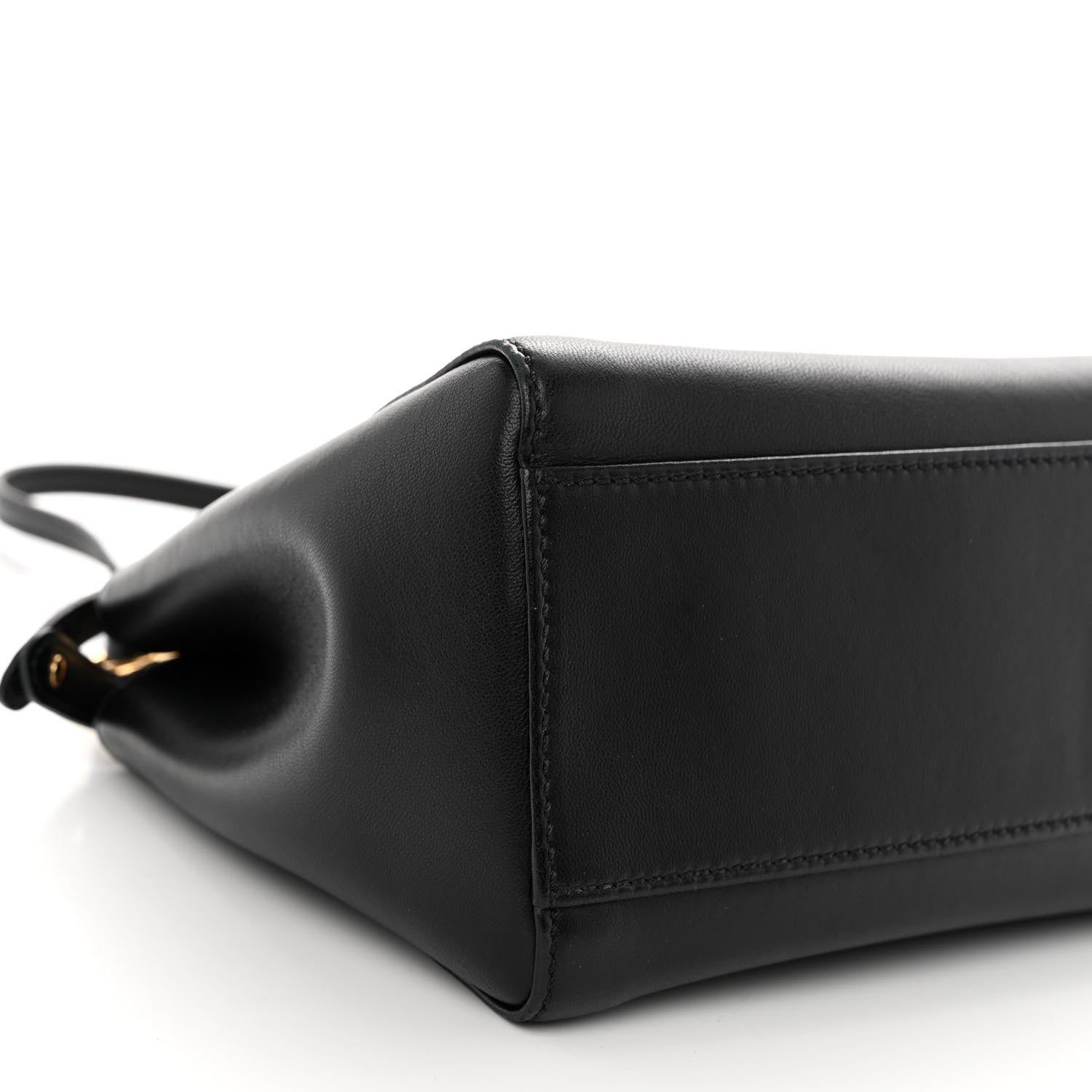 Fendi Nappa Mini Peekaboo Iconic Satchel Black 9 of 10
