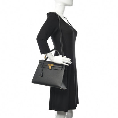 Hermes Epsom Kelly Sellier 28 Black 2 of 37