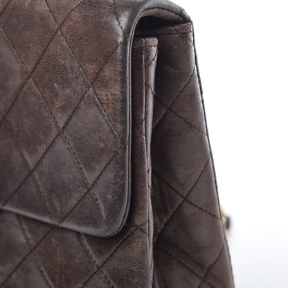 Chanel Lambskin Quilted Mini Square Flap Brown 12 of 13