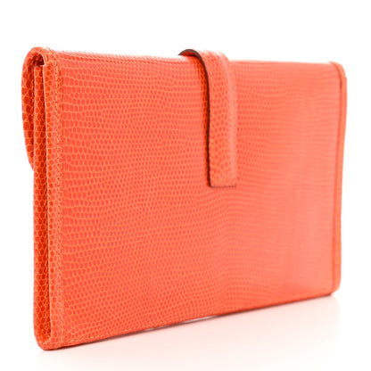 Hermes Lizard Mini Jige Elan Clutch Orange 3 of 6