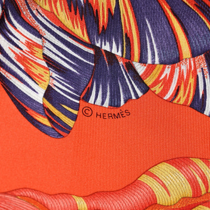 Hermes Silk Tulipomanie Scarf 90 Vermillon Rose Multicolor 9 of 12
