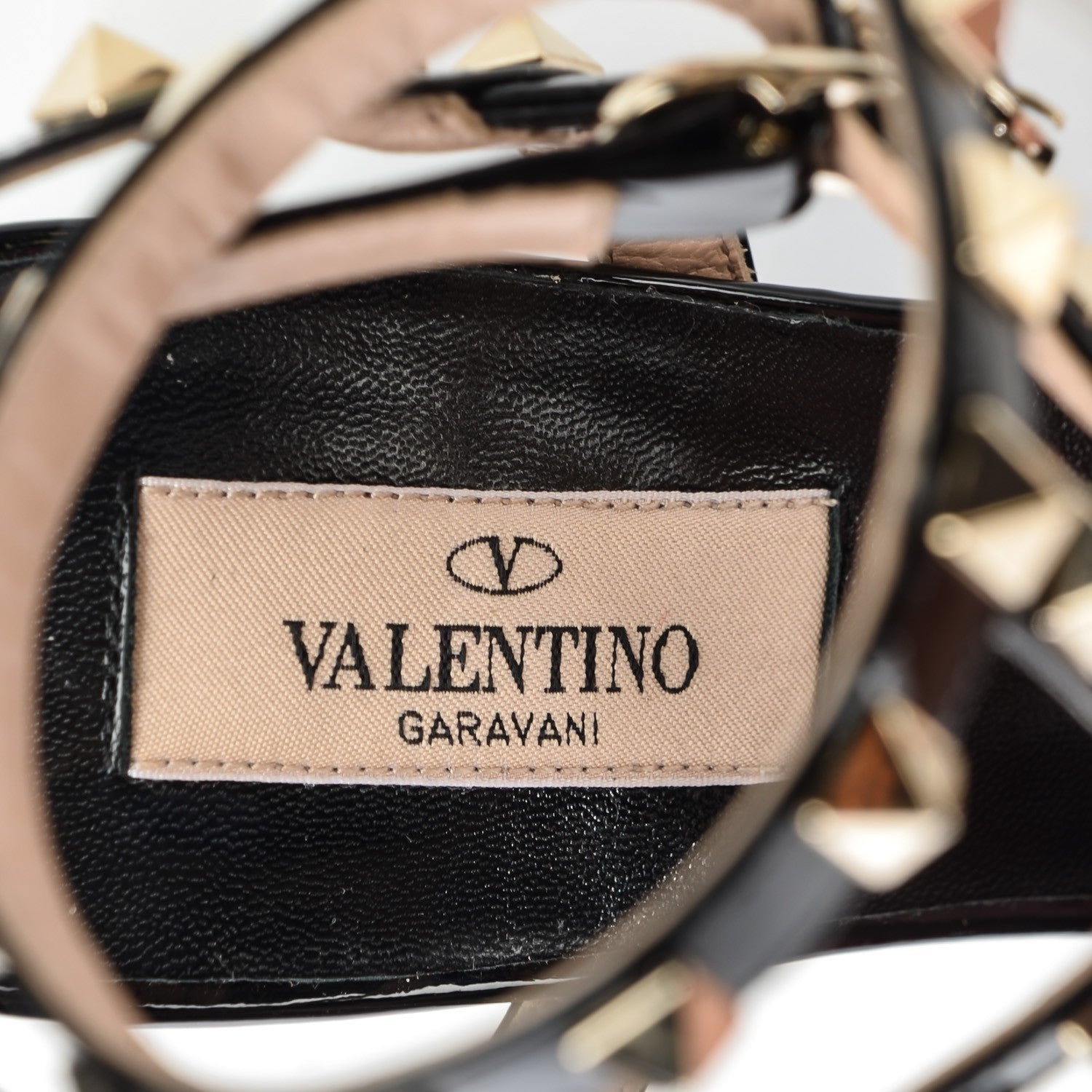 Valentino Garavani Patent Rockstud Ankle Strap 65mm Pumps 38 Smeraldo Black 7 of 7