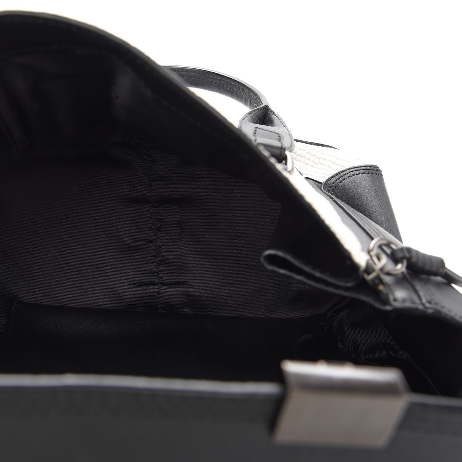 3.1 Phillip Lim Embossed Medium Pashli Satchel Black White 5 of 8