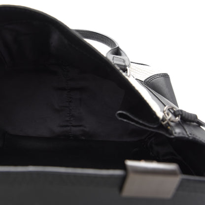 3.1 Phillip Lim Embossed Medium Pashli Satchel Black White 5 of 8
