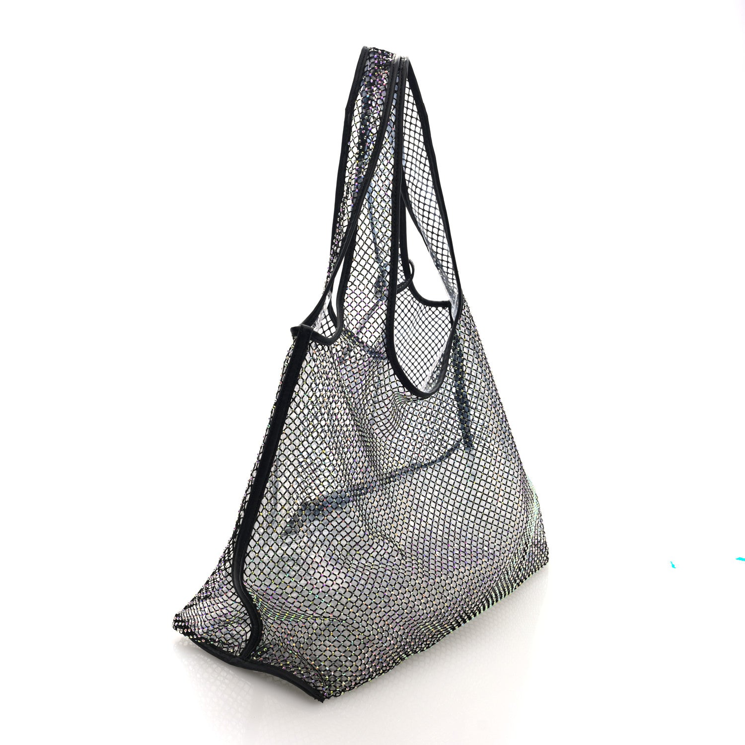 3.1 Phillip Lim PVC Crystal Mesh Market Tote Black 3 of 10