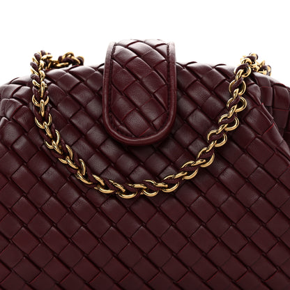 Bottega Veneta Nappa Intrecciato Small The Lauren 1980 Clutch With Chain Barolo 8 of 11