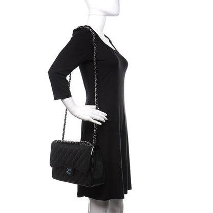 Chanel Caviar Quilted Jumbo Double Flap Black 2 of 12