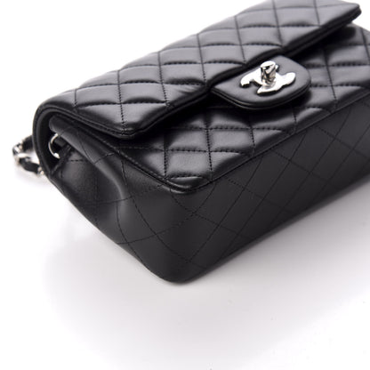 Chanel Lambskin Quilted Mini Rectangular Flap Black 8 of 10