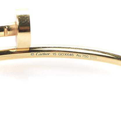 Cartier 18K Yellow Gold Small Juste Un Clou Bracelet 15 4 of 6