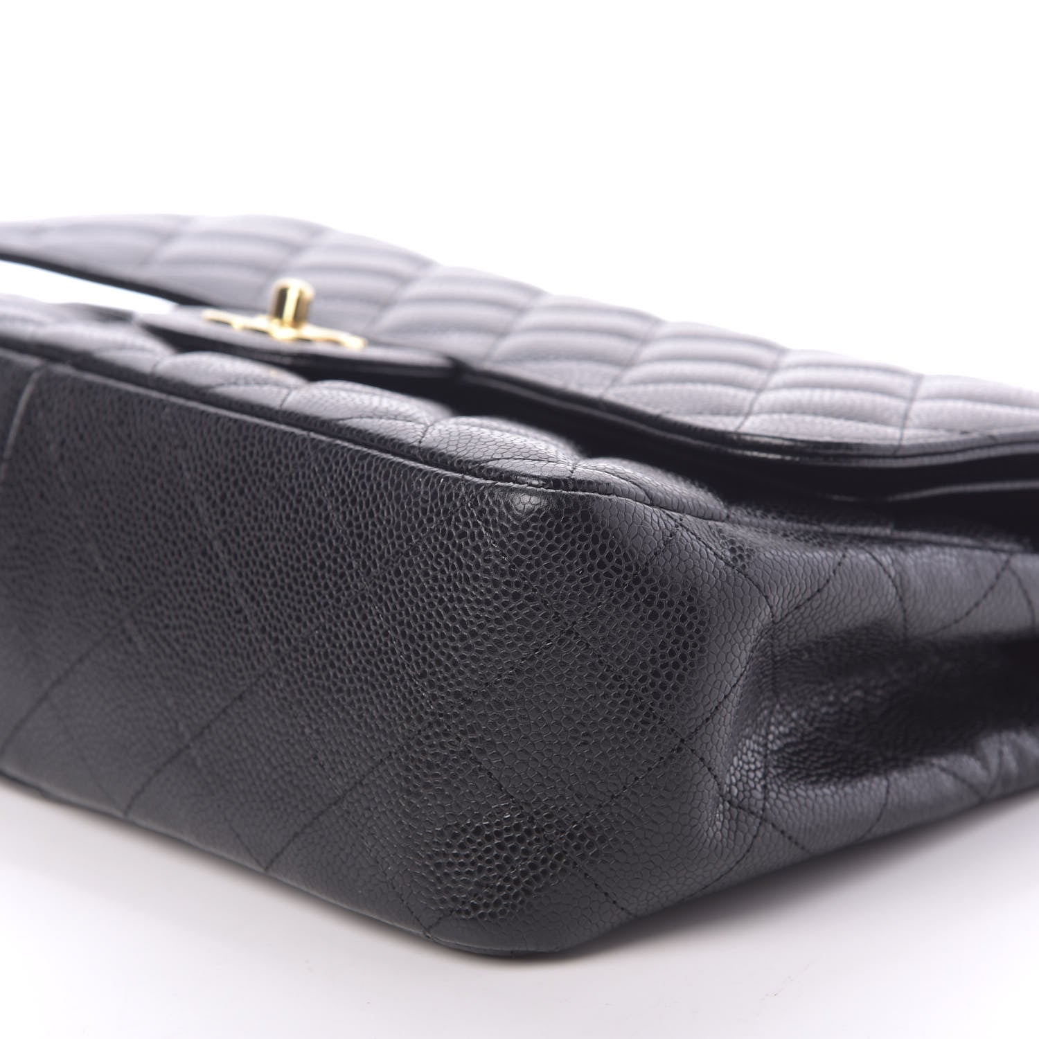 Chanel Caviar Quilted Jumbo Double Flap Black 7 of 12