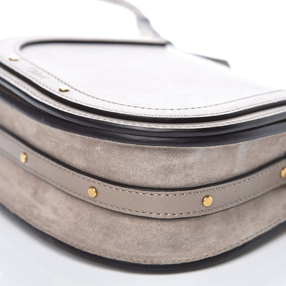 Chloe Calfskin Suede Small Nile Bracelet Bag Motty Grey 9 of 11