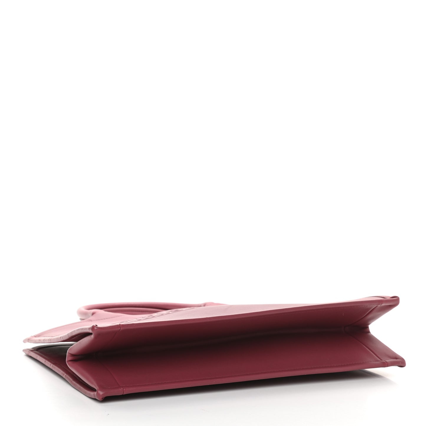 Calfskin Embossed Medium Book Tote Red