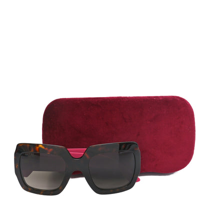 Gucci Square Frame GG0102S Sunglasses Glitter Pink Multi 7 of 7