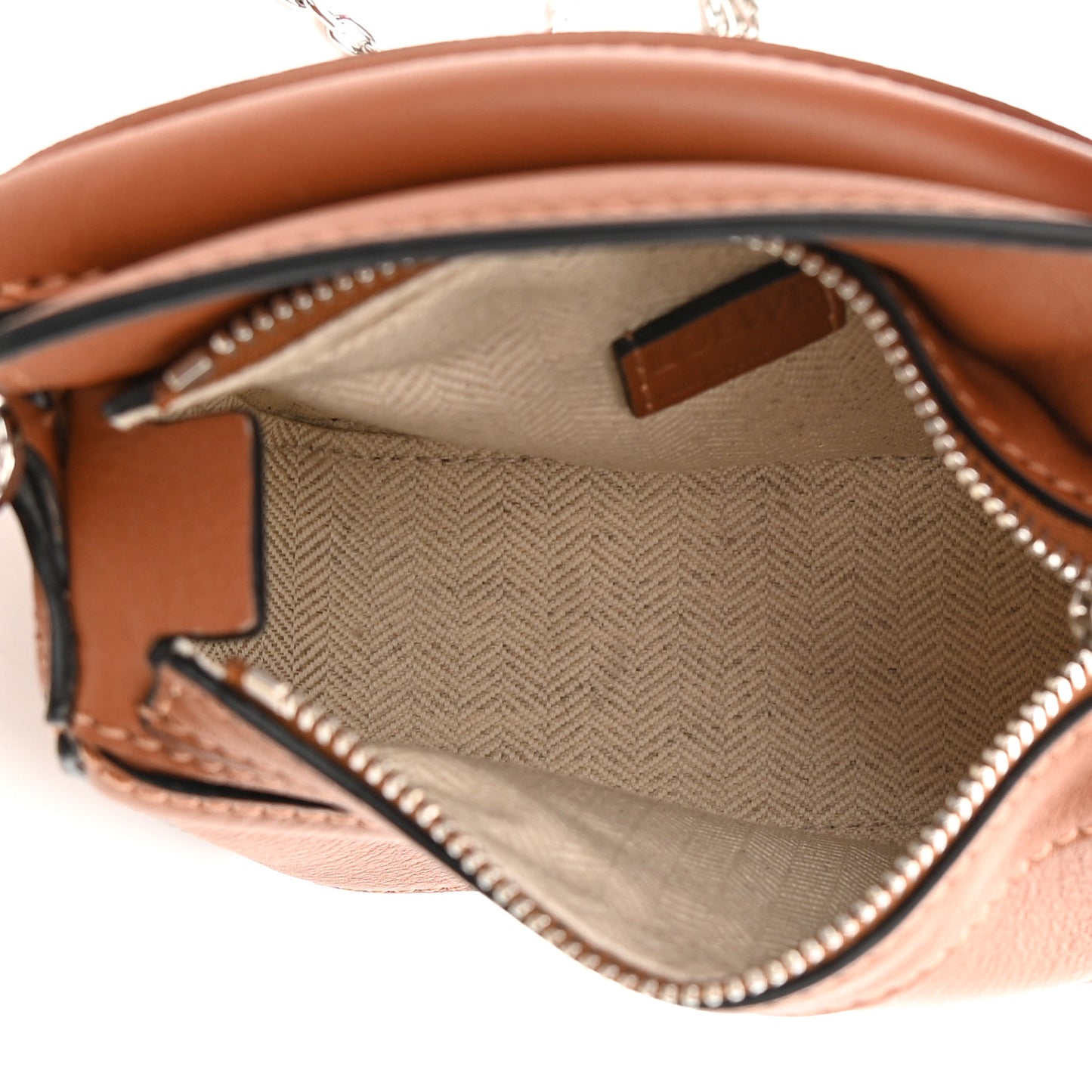 Calfskin Nano Puzzle Bag Tan
