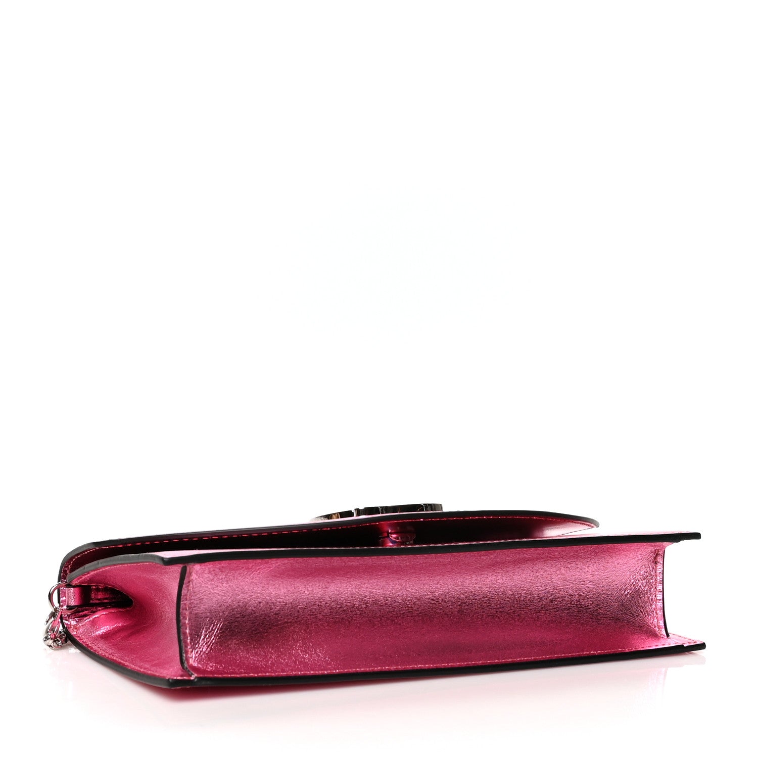 Christian Louboutin Metallic Calfskin Loubi54 Crossbody Clutch Pink 3 of 8