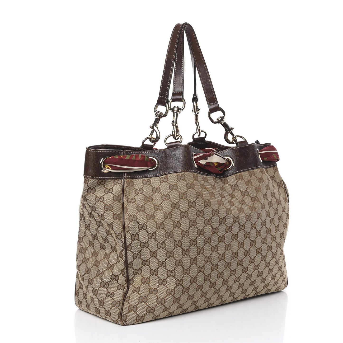 Monogram Large Positano Tote Brown