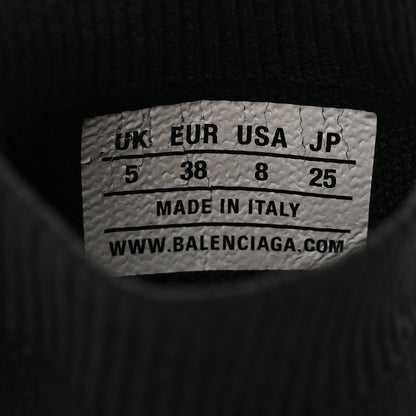 Balenciaga Technical 3D Recycled Knit Bi-Color Womens Speed 2.0 Transparent Sole Sneakers 38 Black White 9 of 11