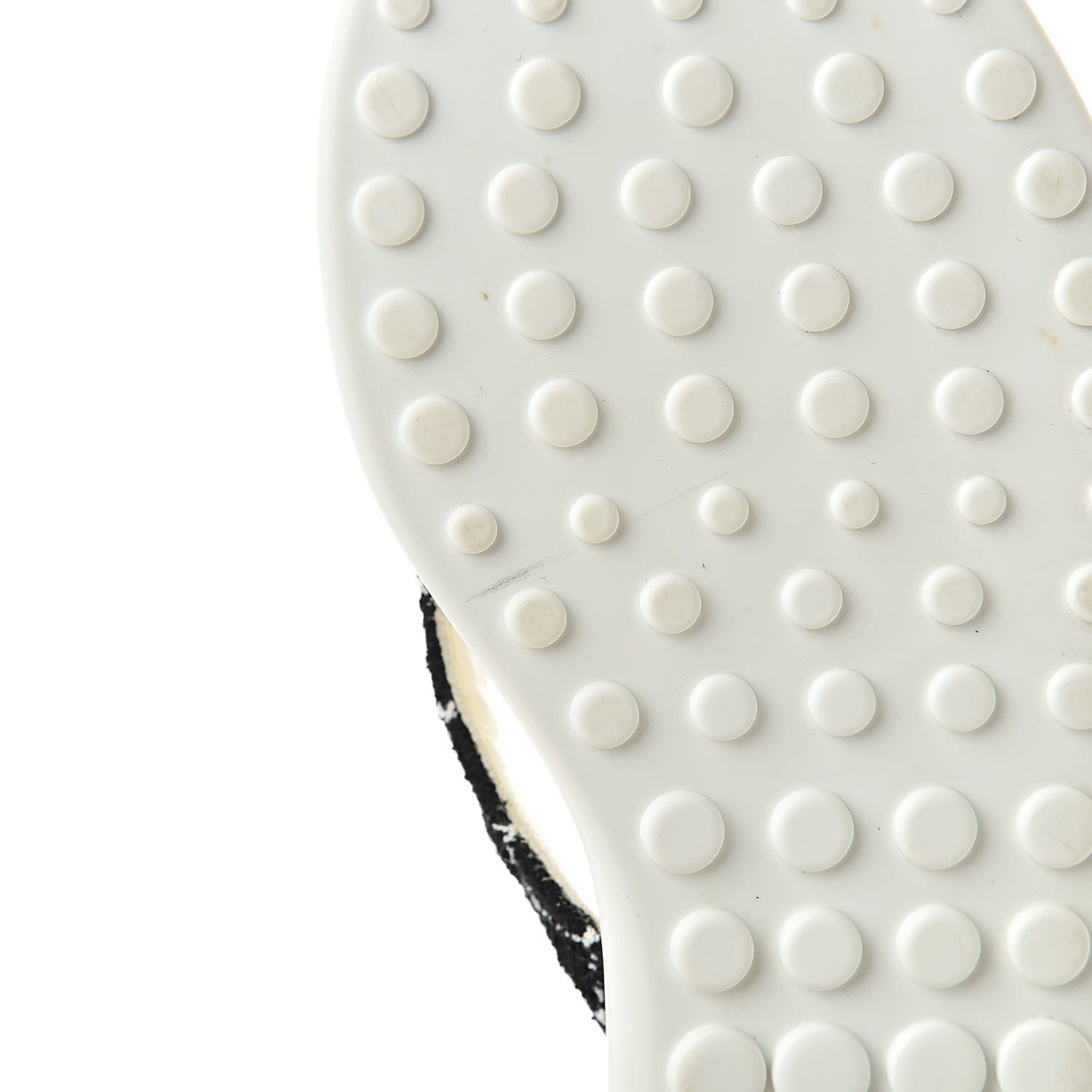 Chanel Tweed Quilted Camellia Thong Sandals 36 Black White 8 of 8