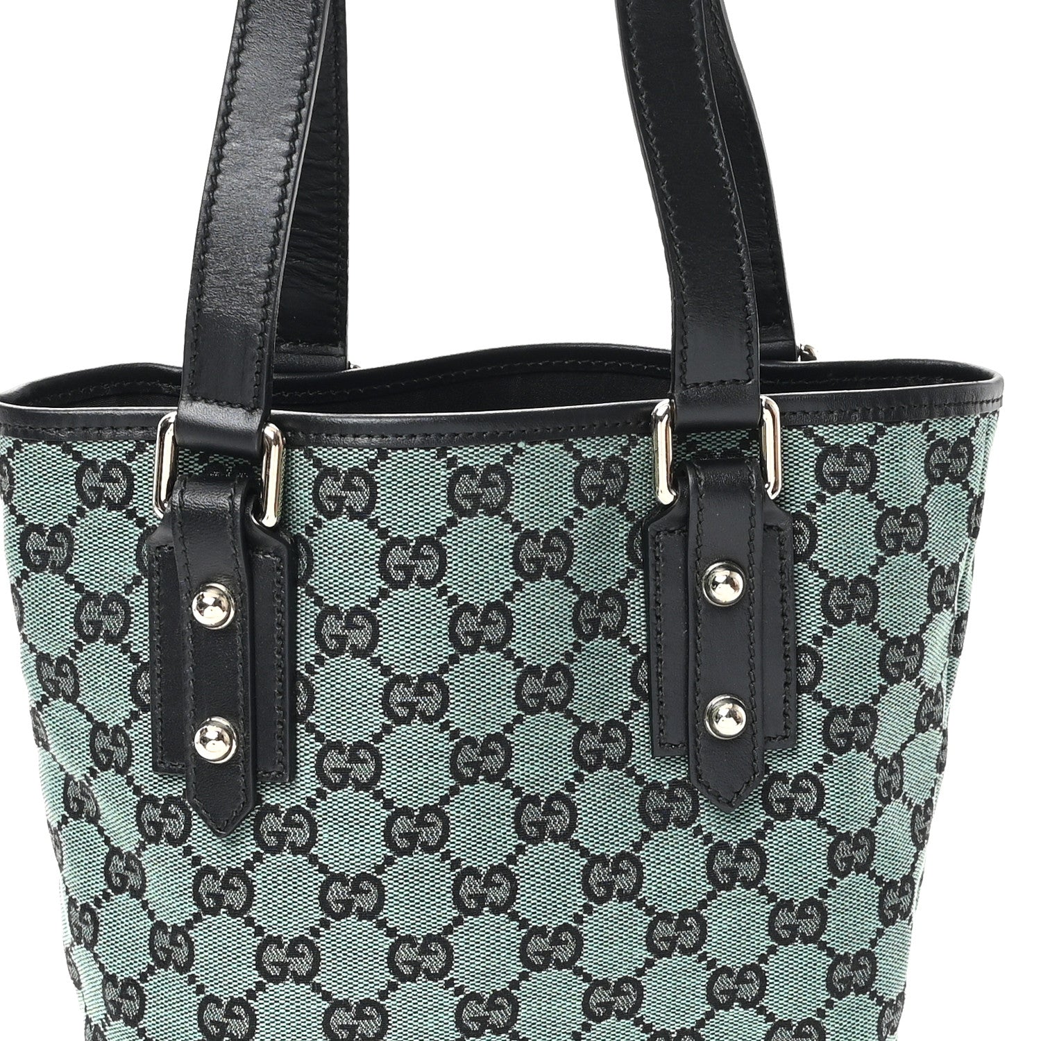 Gucci Monogram Tote Bag Green 8 of 10