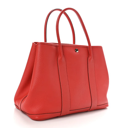 Hermes Vache Country Garden Party 36 MM Rouge Pivoine 3 of 11