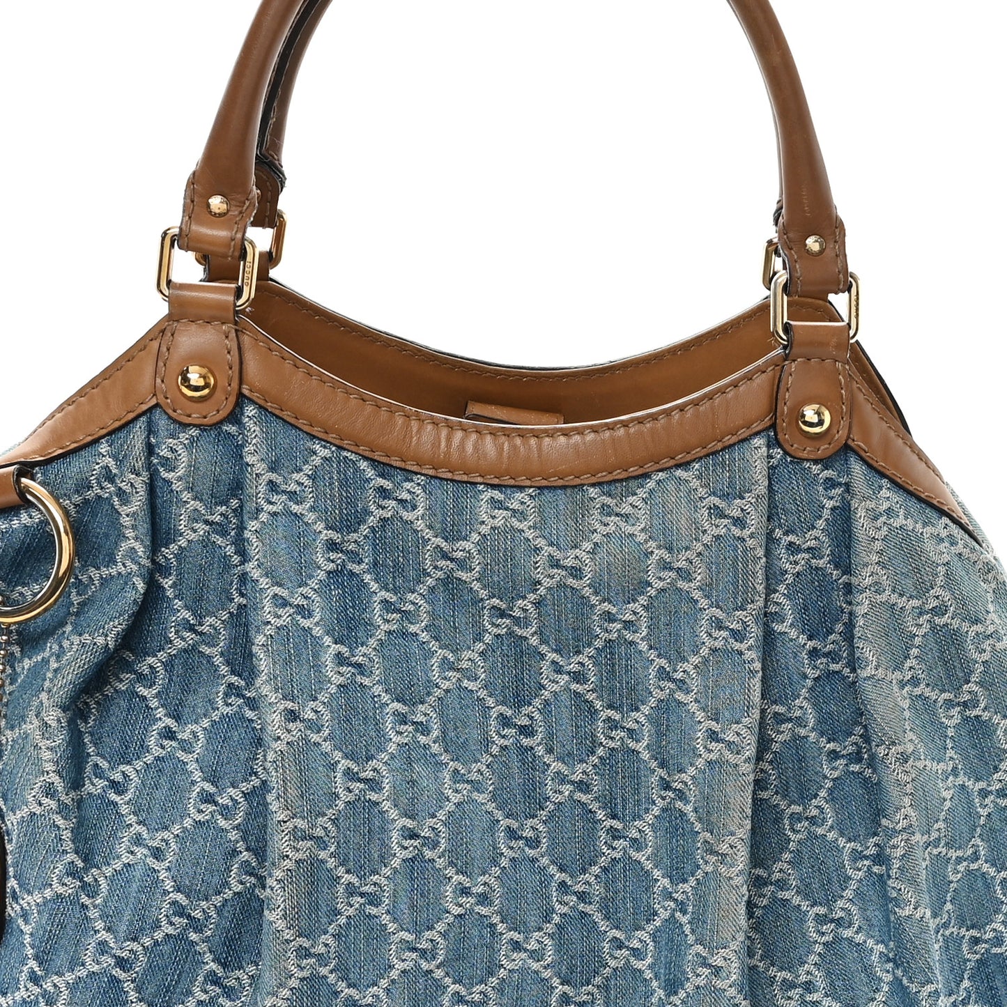 Denim Monogram Large Sukey Tote