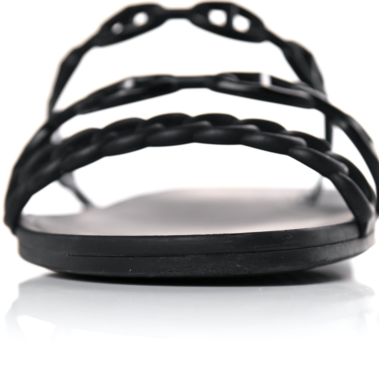 Rubber Chaine d'Ancre Rivage Sandals 39 Black