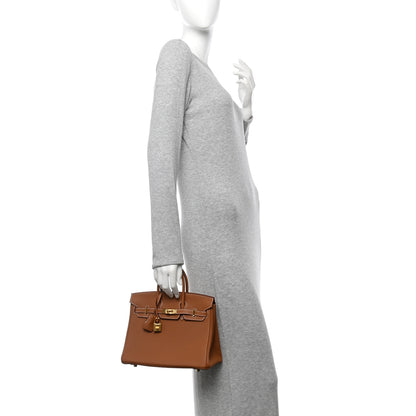 Hermes Togo Birkin 25 Gold 2 of 11